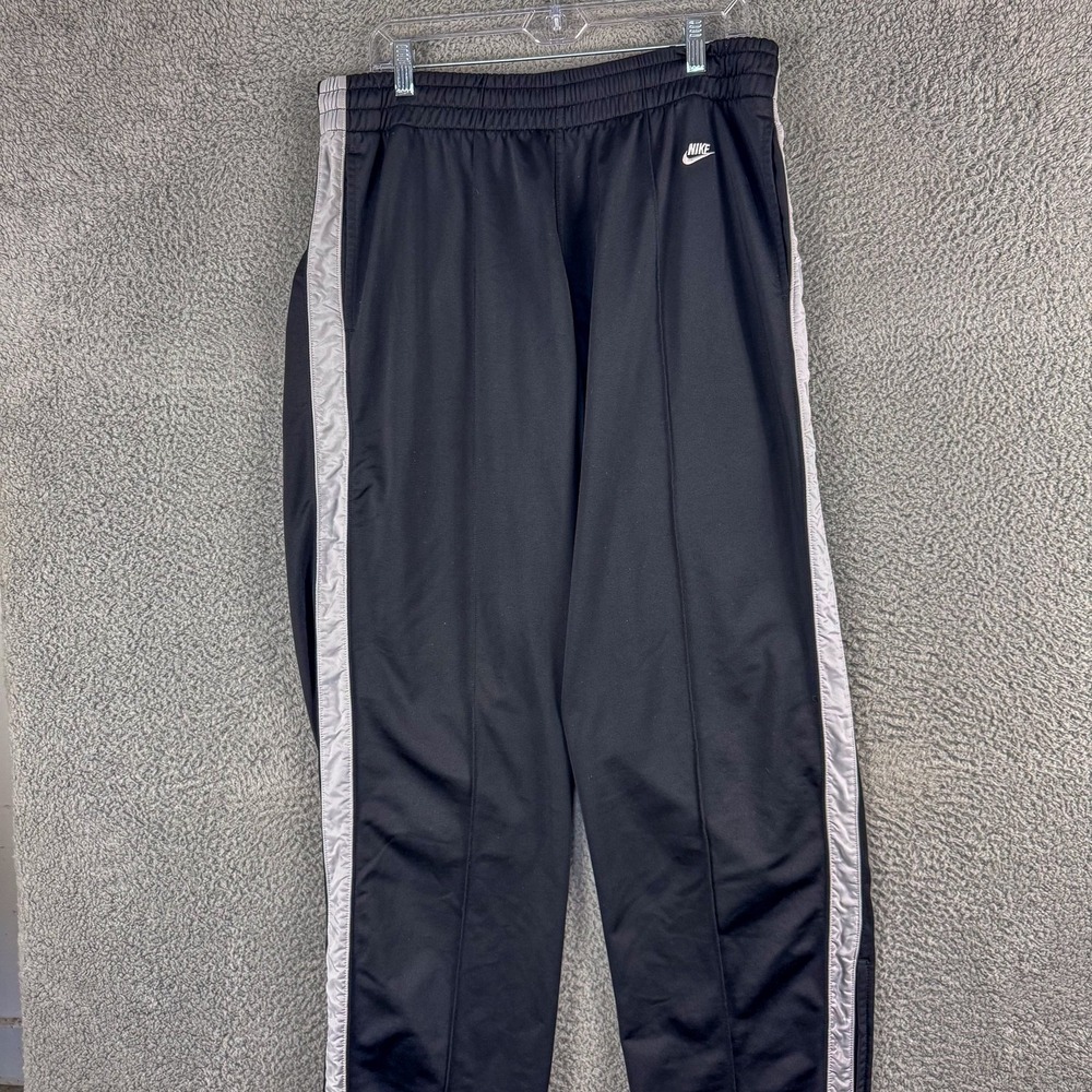 Nike Track Pants Mens XL Athletic Joggers Side Stripe Polyester 255754-010